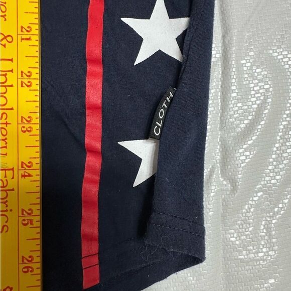 Brooklyn Cloth Blue USA Tank Top with Stars size Large - Picture 5 of 10